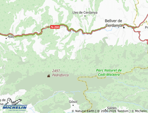MICHELIN Estana map - ViaMichelin