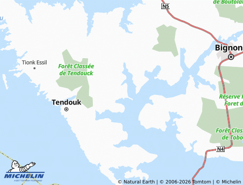Mapa MICHELIN Mandegana - ViaMichelin