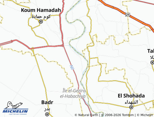 MICHELIN El Sawaf map - ViaMichelin