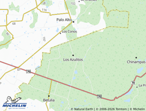 MICHELIN Los Azulitos map - ViaMichelin