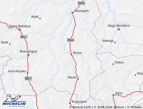 Carte MICHELIN Bouca - ViaMichelin