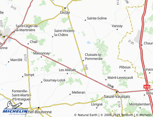 Mappa MICHELIN Coudré - ViaMichelin