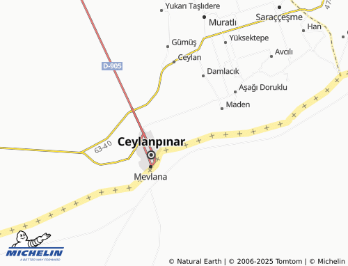 MICHELIN 15 Temmuz map - ViaMichelin