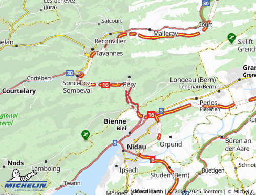 MICHELIN Rondchâtel map - ViaMichelin