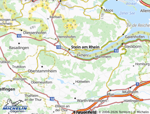 MICHELIN-Landkarte Eschenz - ViaMichelin