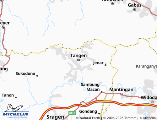 MICHELIN Tangen map - ViaMichelin