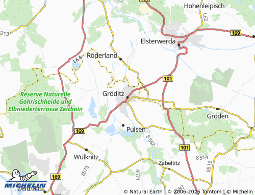 MICHELIN Gröditz map - ViaMichelin