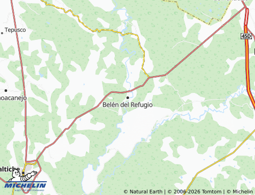Mapa MICHELIN Belén del Refugio - ViaMichelin