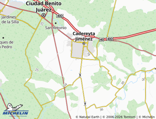 Mappa MICHELIN Burócratas Federales - ViaMichelin