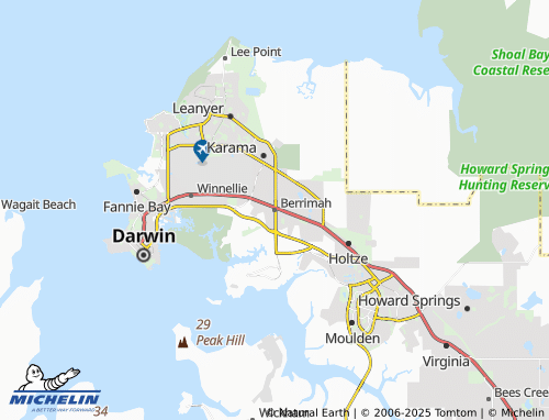 MICHELIN Berrimah map - ViaMichelin
