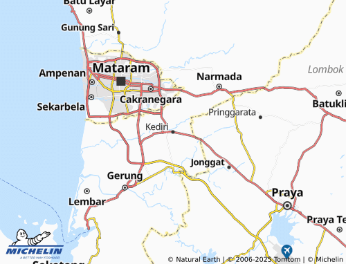 MICHELIN Kediri map - ViaMichelin
