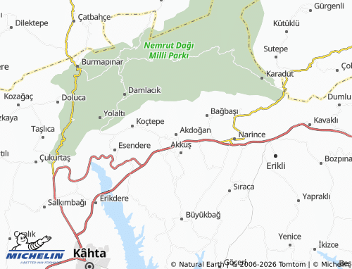 MICHELIN Akdoğan map - ViaMichelin