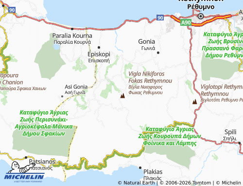 MICHELIN Mountros map - ViaMichelin