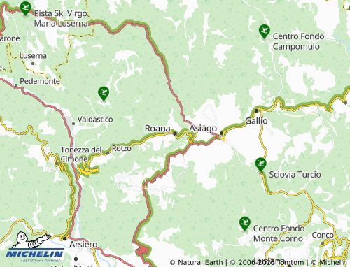Mapa MICHELIN Roana - ViaMichelin