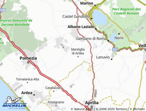MICHELIN Villaggio Ardeatino map - ViaMichelin