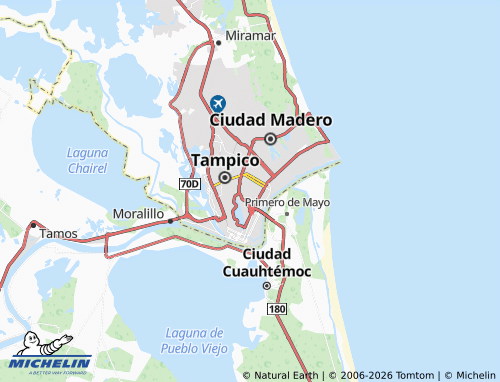 MICHELIN Obrera map - ViaMichelin