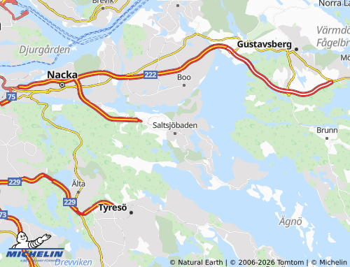 Mapa MICHELIN Saltsjöbaden - ViaMichelin