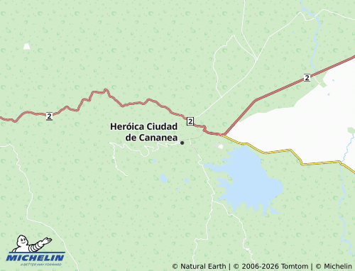 MICHELIN Cananea Vieja Sector Sur map - ViaMichelin