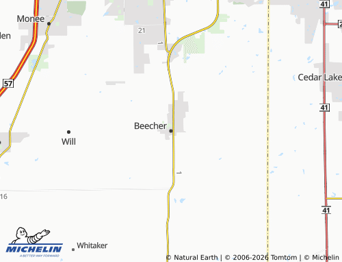 Carte MICHELIN Beecher - ViaMichelin