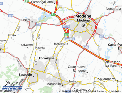 MICHELIN Baggiovara map - ViaMichelin