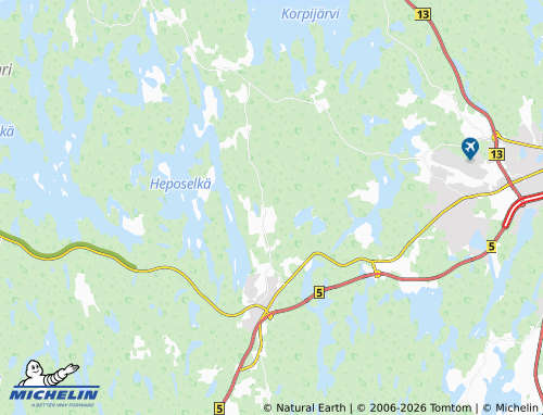 MICHELIN-Landkarte Mäkelä - ViaMichelin