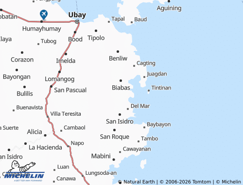 MICHELIN Paraiso map - ViaMichelin