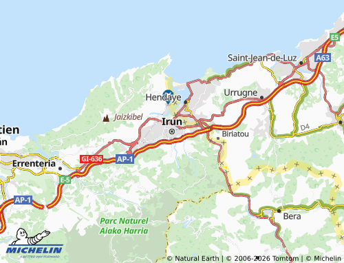 MICHELIN Irun map - ViaMichelin