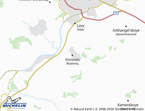 Carte MICHELIN Voronets - ViaMichelin