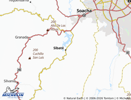 MICHELIN Sibaté map - ViaMichelin