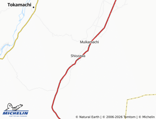 Kaart MICHELIN Shiozawa - ViaMichelin