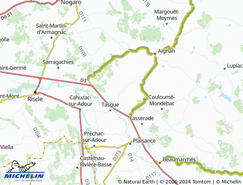 MICHELIN Pouydraguin map - ViaMichelin