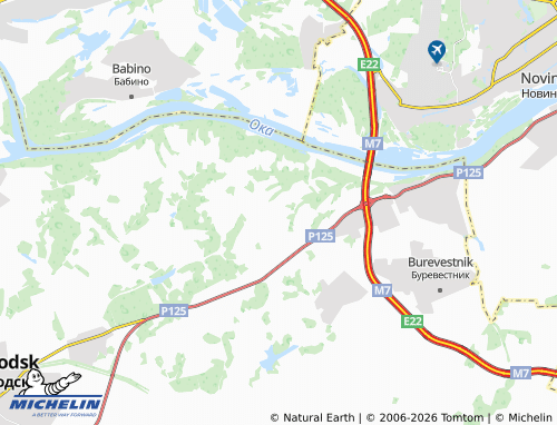MICHELIN-Landkarte Polyany - ViaMichelin