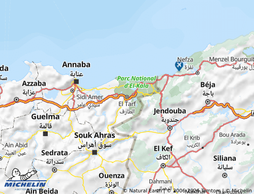 Mapa MICHELIN El Tarf - ViaMichelin
