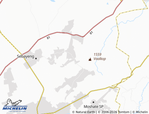 Kaart MICHELIN Moshate Section - ViaMichelin