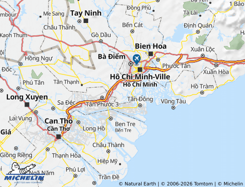 Mappa MICHELIN Tân Trụ - ViaMichelin