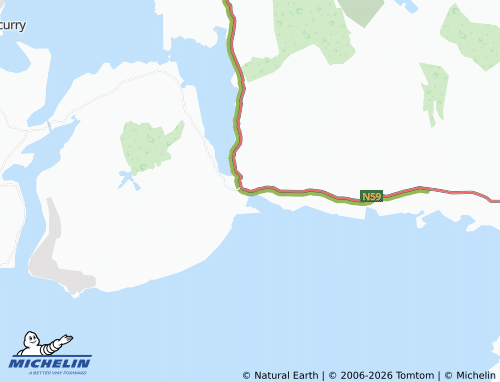 Kaart MICHELIN Mulranny - ViaMichelin