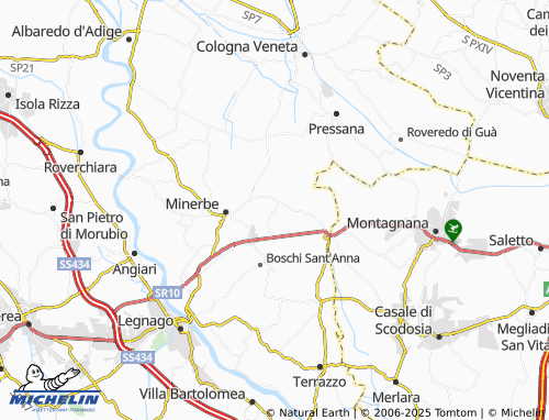 MICHELIN San Zenone map - ViaMichelin