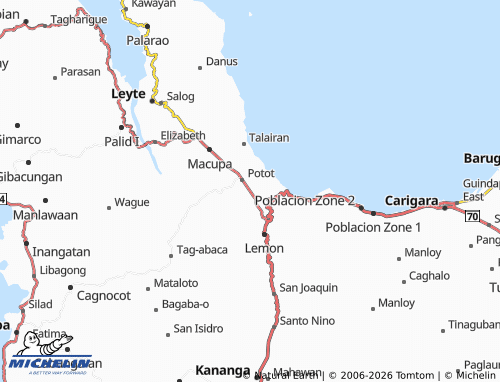 MICHELIN Guinadiongan map - ViaMichelin