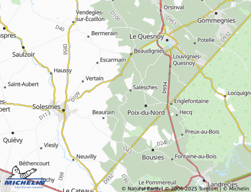 MICHELIN Neuville-en-Avesnois map - ViaMichelin