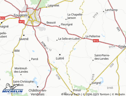 MICHELIN-Landkarte La Pommeraye - ViaMichelin