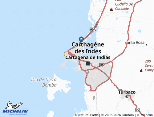 Carte MICHELIN Barrio Chino - ViaMichelin