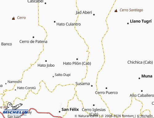 MICHELIN Hato Pilón (Cab) map - ViaMichelin