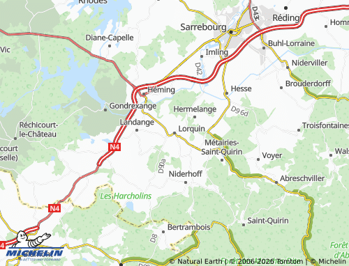 Mappa MICHELIN Lorquin - ViaMichelin