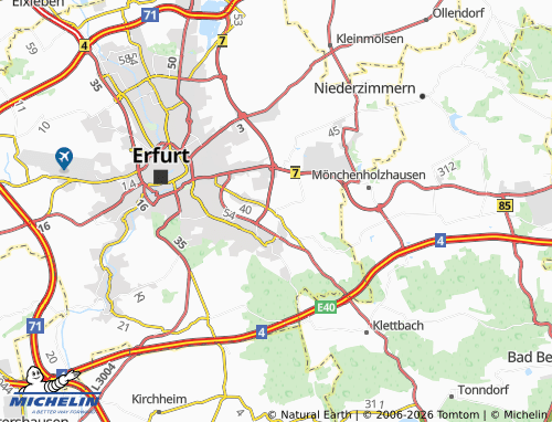 Kaart MICHELIN Urbich - ViaMichelin