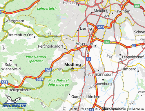 MICHELIN Brunn am Gebirge map - ViaMichelin
