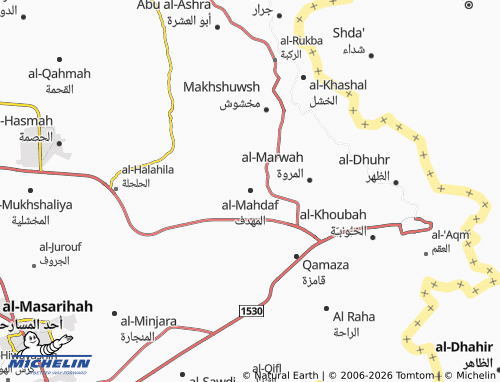 MICHELIN-Landkarte al-Mahdaf - ViaMichelin