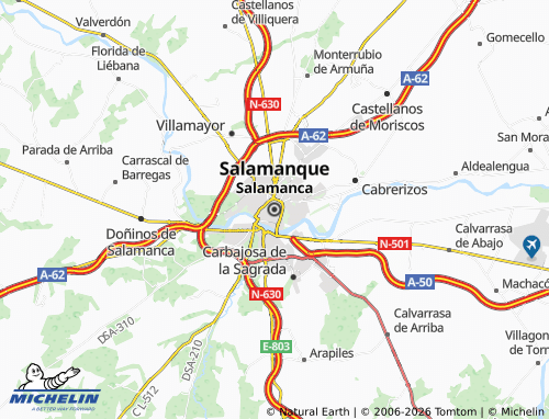 Mapa MICHELIN Salamanca - ViaMichelin