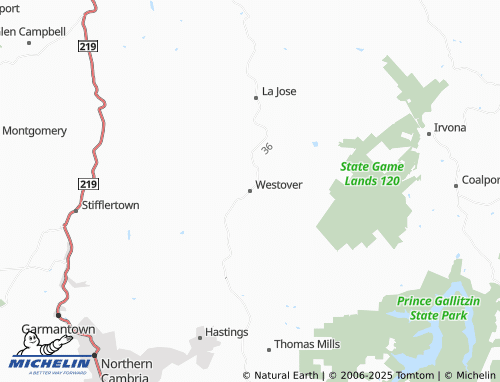 MICHELIN-Landkarte Westover - ViaMichelin