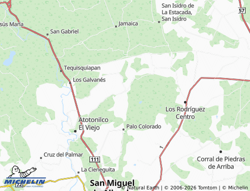 Kaart MICHELIN Los Juárez - ViaMichelin