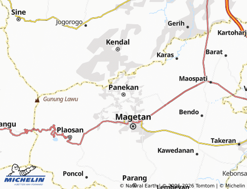MICHELIN Panekan map - ViaMichelin